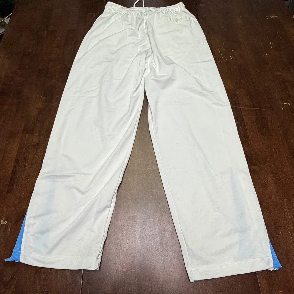 Jordan Warm up Track Pants White Sky Blue Mens XL White Blue Zip Ankle Jumpman
